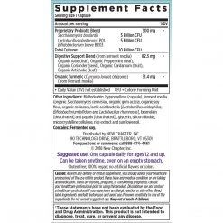 New Chapter Probiotic All-Flora With Prebiotics + Postbiotics For Women And Men - 30 Vegetarian Capsules