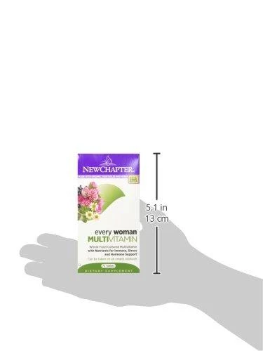 New Chapter Every Woman Multivitamin Fermented With Probiotics + Iron + Vitamin D3 + B Vitamins + Organic Non-GMO Ingredients - 72 Count 7 New Chapter Every Woman Multivitamin Fermented With Probiotics + Iron + Vitamin D3 + B Vitamins + Organic Non-GMO Ingredients - 72 Count