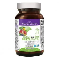 Health Supplements New Chapter Perfect Prenatal Vitamins, Organic Non-GMO Ingredients - Fermented With Wholefoods For Mom & Baby - 96 Vegetarian Tablets