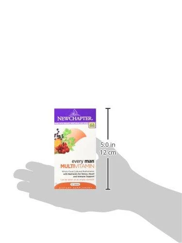 Health Supplements New Chapter Every Man, Men's Multivitamin Fermented With Probiotics + Selenium + B Vitamins + Vitamin D3 + Organic Non-GMO Ingredients - 72 Tablets 7 Health Supplements New Chapter Every Man, Men's Multivitamin Fermented With Probiotics + Selenium + B Vitamins + Vitamin D3 + Organic Non-GMO Ingredients - 72 Tablets