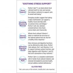 New Chapter Perfect Calm - Daily Multivitamin For Stress & Mood Support With B Vitamins + Holy Basil + Lemon Balm - 72 Vegetarian Tablets Health Supplements