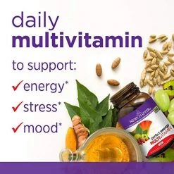 New Chapter Perfect Energy Multivitamin With Vitamin B12 + Vitamin B6 + Vitamin D3 - 72 Vegetarian Tablets Health Supplements