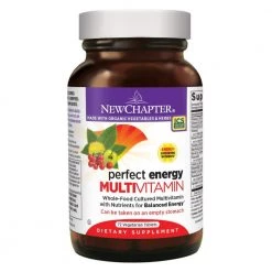 New Chapter Perfect Energy Multivitamin With Vitamin B12 + Vitamin B6 + Vitamin D3 - 72 Vegetarian Tablets Health Supplements