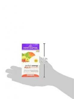 New Chapter Perfect Energy Multivitamin With Vitamin B12 + Vitamin B6 + Vitamin D3 - 96 Vegetarian Tablets Health Supplements