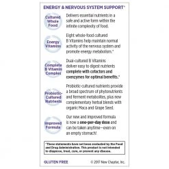 New Chapter Vitamin B Complex - Coenzyme B Food Complex With Vitamin B12 + B6 - Whole-Food - 30 Vegetarian Tablets 13 New Chapter Vitamin B Complex - Coenzyme B Food Complex With Vitamin B12 + B6 - Whole-Food - 30 Vegetarian Tablets