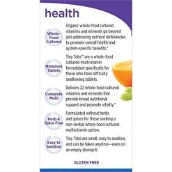 New Chapter Tiny Tabs Multivitamin With Fermented Priobiotics + Whole Foods + Vitamin D3 + B Vitamins - 192 Tablets