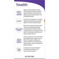 New Chapter Every Man's One Daily 40+, Men's Multivitamin Fermented With Probiotics + Saw Palmetto + B Vitamins + Vitamin D3 + Organic Non-GMO Ingredients - 96 Tablets