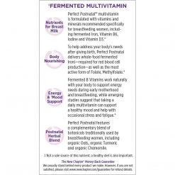 Health Supplements New Chapter Perfect Postnatal Vitamins, Lactation Supplement With Fermented Probiotics + Wholefoods + Vitamin D3 + B Vitamins + Organic Non-GMO Ingredients - 96 Vegetarian Tablets 17 Health Supplements New Chapter Perfect Postnatal Vitamins, Lactation Supplement With Fermented Probiotics + Wholefoods + Vitamin D3 + B Vitamins + Organic Non-GMO Ingredients - 96 Vegetarian Tablets