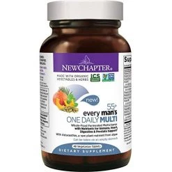 Health Supplements New Chapter Every Man's One Daily 55+ Multivitamin - 48 Vegetarian Tablets