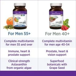New Chapter Every Man's One Daily 55+ Multi With Fermented Probiotics + Whole Foods + Astaxanthin + Organic Non-GMO Ingredients - 72 Vegetarian Tablets Health Supplements