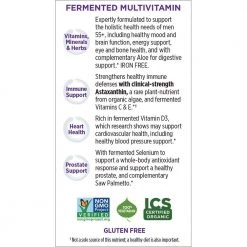 New Chapter Every Man's One Daily 55+ Multi With Fermented Probiotics + Whole Foods + Astaxanthin + Organic Non-GMO Ingredients - 72 Vegetarian Tablets Health Supplements