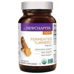 New Chapter Organic Turmeric Supplement - Fermented Turmeric Tablet For Brain, Heart And Inflammation Support - 48 Tablets
