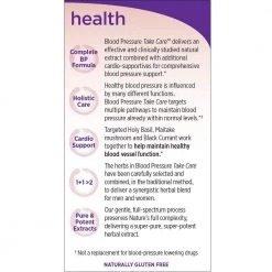 New Chapter Blood Pressure Supplement Take Care Supports Healthy Blood Vessel Function - 30 Vegetarian Capsules