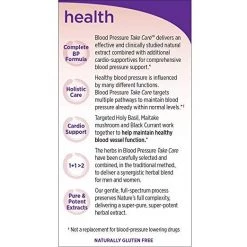 New Chapter Blood Pressure Supplement Take Care Supports Healthy Blood Vessel Function - 60 Vegetarian Capsules Health Supplements