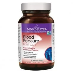 New Chapter Blood Pressure Supplement Take Care Supports Healthy Blood Vessel Function - 60 Vegetarian Capsules Health Supplements