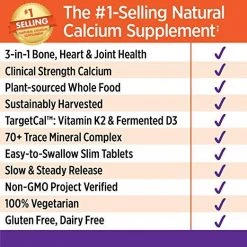 Health Supplements New Chapter Bone Strength Take Care With Vitamin D3 + K2 + Magnesium- 180 Slim Tablets