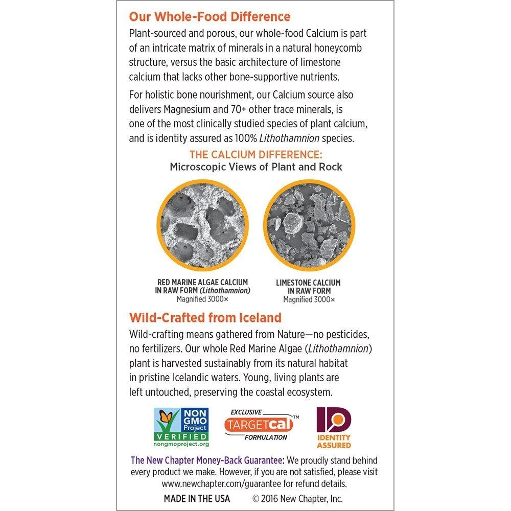 Health Supplements New Chapter Bone Strength Calcium Supplement With Vitamin K2 + Vitamin D3 + Magnesium - 90 Count 8 Health Supplements New Chapter Bone Strength Calcium Supplement With Vitamin K2 + Vitamin D3 + Magnesium - 90 Count