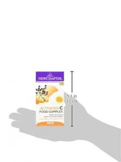 New Chapter Activated C Food Complex Whole-Food Vitamin C Supplement For Immune Support - 90 Vegetarian Tablets Health Supplements