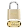 Master Lock Padlock 175DWD - Set Your Own Letter / Word Combination - 2 Inches Solid Body