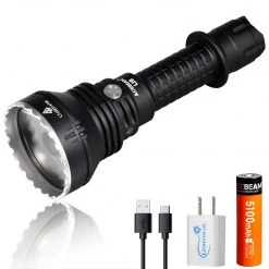 Flashlights Acebeam L19 1650 Lumen LED Flashlight, Long Throw, White LED, With 21700 Battery And Charger
