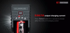 Klarus K1 Smart Charger For Li-ion/Ni-MH/Ni-Cd Rechargeable Batteries Outdoor Recreation 17 Klarus K1 Smart Charger For Li-ion/Ni-MH/Ni-Cd Rechargeable Batteries Outdoor Recreation