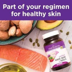 Health Supplements New Chapter Perfect Hair, Skin & Nails Supplement Builds Healthy Hair & Strong Nails With Biotin + Astaxanthin - 60 Vegetarian Capsules