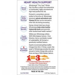 New Chapter Fish Oil Supplement - Wholemega Wild Alaskan Salmon Oil With Omega-3 + Vitamin D3 + Astaxanthin, 90 Softgels Health Supplements