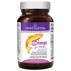 New Chapter Wholemega For Moms Prenatal Fish Oil Supplement With Omega-3 & Vitamin D3 - 90 Softgels Health Supplements