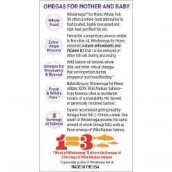 New Chapter Wholemega For Moms Prenatal Fish Oil Supplement With Omega-3 & Vitamin D3 - 90 Softgels Health Supplements
