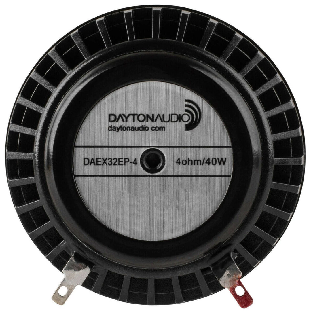 Parts Express Outdoor Recreation Dayton Audio DAEX32EP-4 1.3 Inch Thruster Exciter - Black 40 Ohm 3 Parts Express Outdoor Recreation Dayton Audio DAEX32EP-4 1.3 Inch Thruster Exciter - Black 40 Ohm
