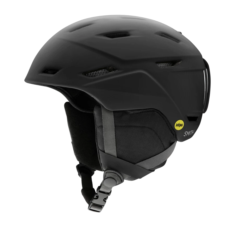 Apparel Smith Optics Mission MIPS Snowboarding Helmets, Matte Black '21 1 Apparel Smith Optics Mission MIPS Snowboarding Helmets, Matte Black '21