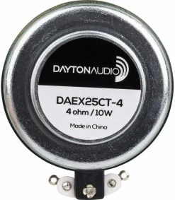 LightJunction Outdoor Recreation Dayton Audio DAEX25CT-4 Coin Type 25mm Exciter 10W 4 Ohm