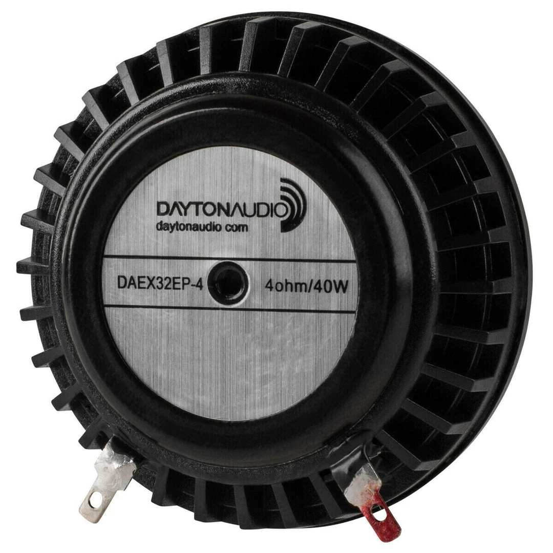 Parts Express Outdoor Recreation Dayton Audio DAEX32EP-4 1.3 Inch Thruster Exciter - Black 40 Ohm 1 Parts Express Outdoor Recreation Dayton Audio DAEX32EP-4 1.3 Inch Thruster Exciter - Black 40 Ohm