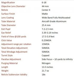 Athlon Optics Sport Optics Athlon Neos Riflescope, 6-18 X 44 (SFP) 1
