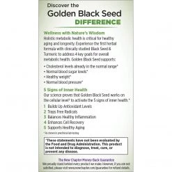 New Chapter Black Seed Oil - Golden Black Seed, Helps Maintain Overall Metabolic Health - 30 Vegetarian Capsules