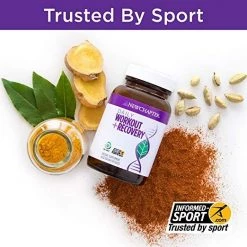 Health Supplements New Chapter Daily Workout Plus Recovery Supplement For Pre Workout, During And Post Workout - 30 Vegetarian Capsules