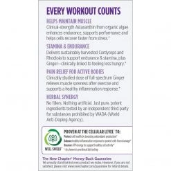 Health Supplements New Chapter Daily Workout Plus Recovery Supplement For Pre Workout, During And Post Workout - 30 Vegetarian Capsules