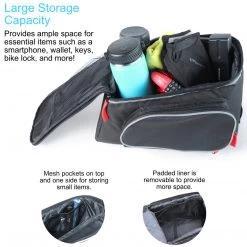 Lumintrail Bike Trunk Bag Rear Bicycle Rack Bag Pannier With Rain Cover Outdoor Recreation