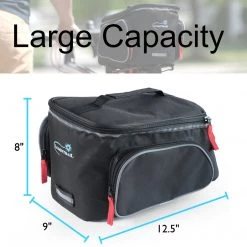 Lumintrail Bike Trunk Bag Rear Bicycle Rack Bag Pannier With Rain Cover Outdoor Recreation