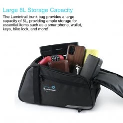 Outdoor Recreation Lumintrail Bike Rack Bag Rear Trunk Bicycle Carrier Commuter Pannier