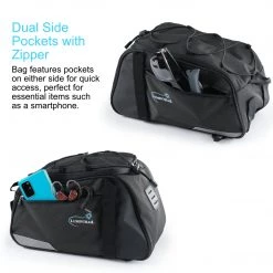 Outdoor Recreation Lumintrail Bike Rack Bag Rear Trunk Bicycle Carrier Commuter Pannier