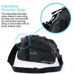 Outdoor Recreation Lumintrail Bike Rack Bag Rear Trunk Bicycle Carrier Commuter Pannier