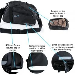 Outdoor Recreation Lumintrail Bike Rack Bag Rear Trunk Bicycle Carrier Commuter Pannier