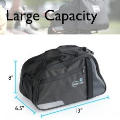 Outdoor Recreation Lumintrail Bike Rack Bag Rear Trunk Bicycle Carrier Commuter Pannier