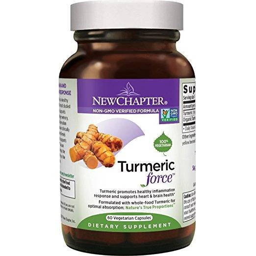 New Chapter Turmeric Force Inflammation Response - 60 Vegetarian Capsules 1 New Chapter Turmeric Force Inflammation Response - 60 Vegetarian Capsules