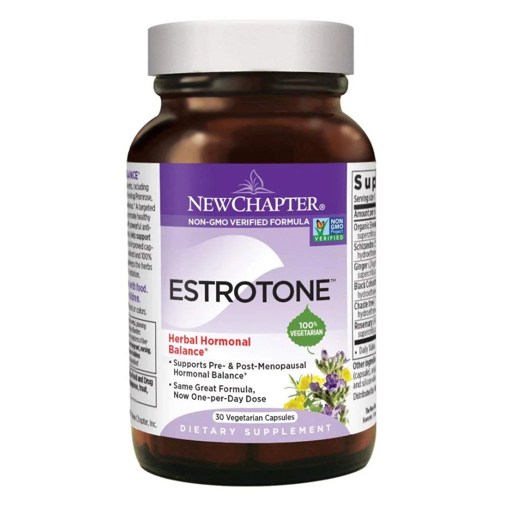 New Chapter Menopause Supplement - Estrotone With Evening Primrose Herbal Hormonal Balance - 30 Vegetarian Capsules Health Supplements 1 New Chapter Menopause Supplement - Estrotone With Evening Primrose Herbal Hormonal Balance - 30 Vegetarian Capsules Health Supplements