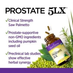 Health Supplements New Chapter Prostate 5LX Holistic Prostate Support Supplement With Saw Palmetto - 60 Vegetarian Capsules