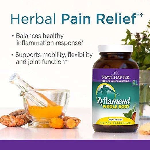 New Chapter Zyflamend Whole Body Herbal Pain Relief - 120 Vegetarian Capsules 5 New Chapter Zyflamend Whole Body Herbal Pain Relief - 120 Vegetarian Capsules