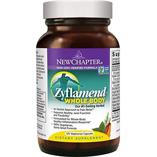 New Chapter Zyflamend Whole Body Herbal Pain Relief - 120 Vegetarian Capsules 1 New Chapter Zyflamend Whole Body Herbal Pain Relief - 120 Vegetarian Capsules