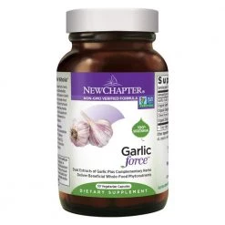Health Supplements New Chapter Garlic Force Supplement With Ginger & Oregano Whole-Food Non-GMO - 30 Vegetarian Capsules
